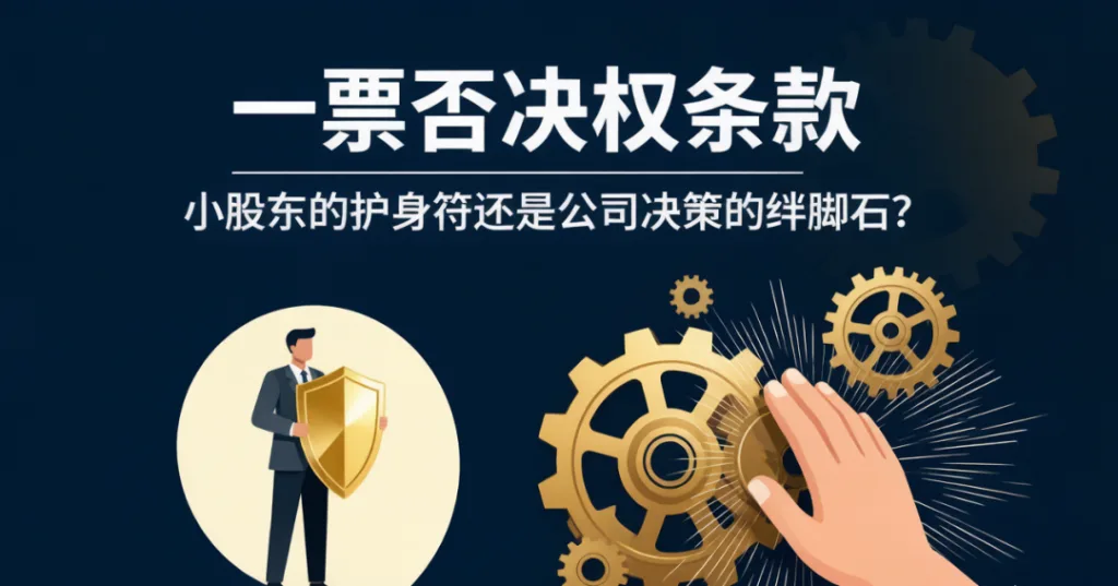 一票否决权:小股东的护身符还是公司决策的绊脚石?|林军律师解读
