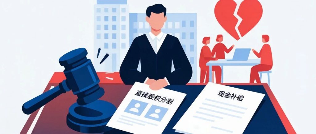 法院凭什么判股权归他、只赔你钱？——离婚股权分割的两种路径与适用条件